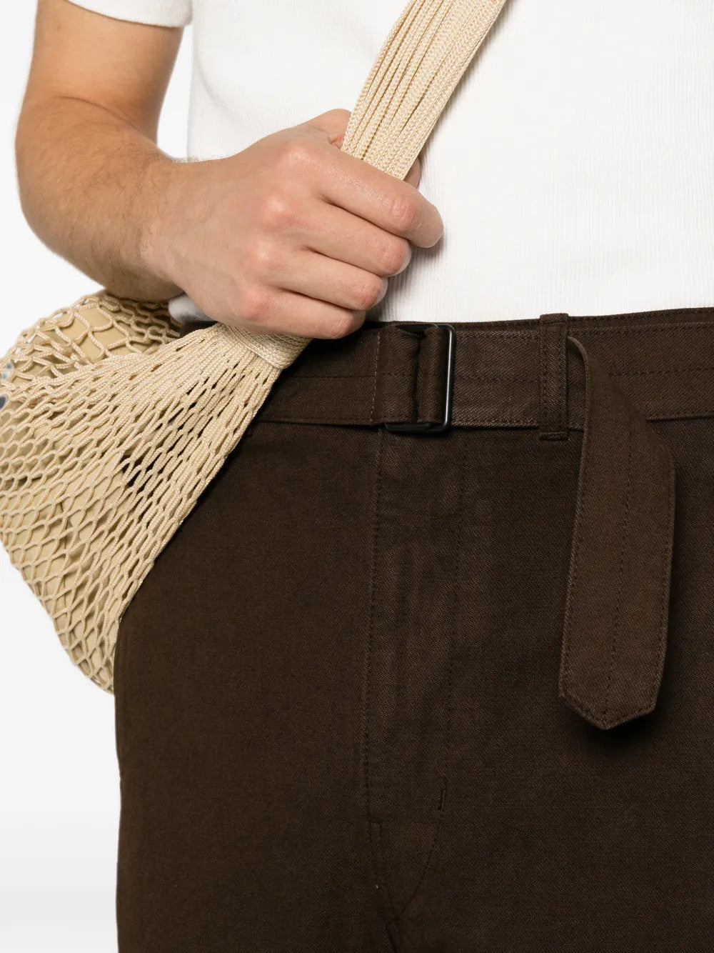 Brown pants, front view