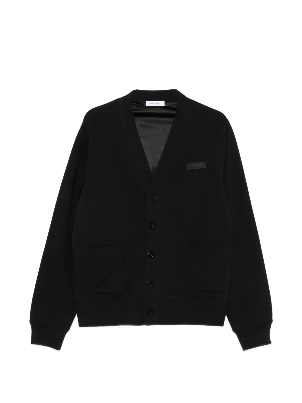 Black knitwear, front view
