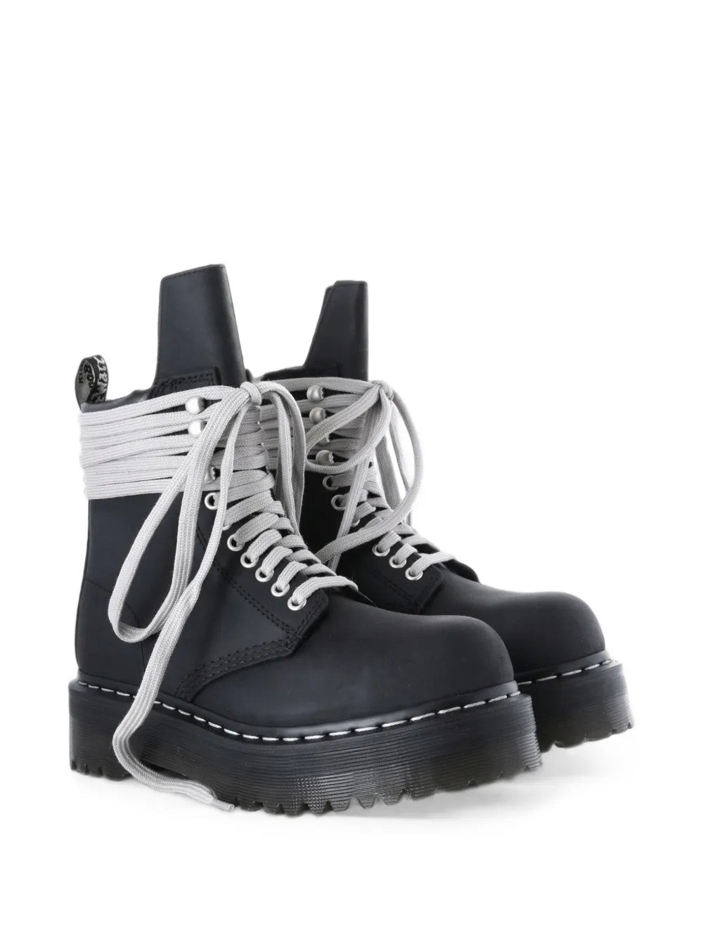 Black boots, front view