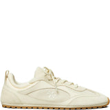 Tan shoes, side view