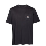 Black t-shirt, front view