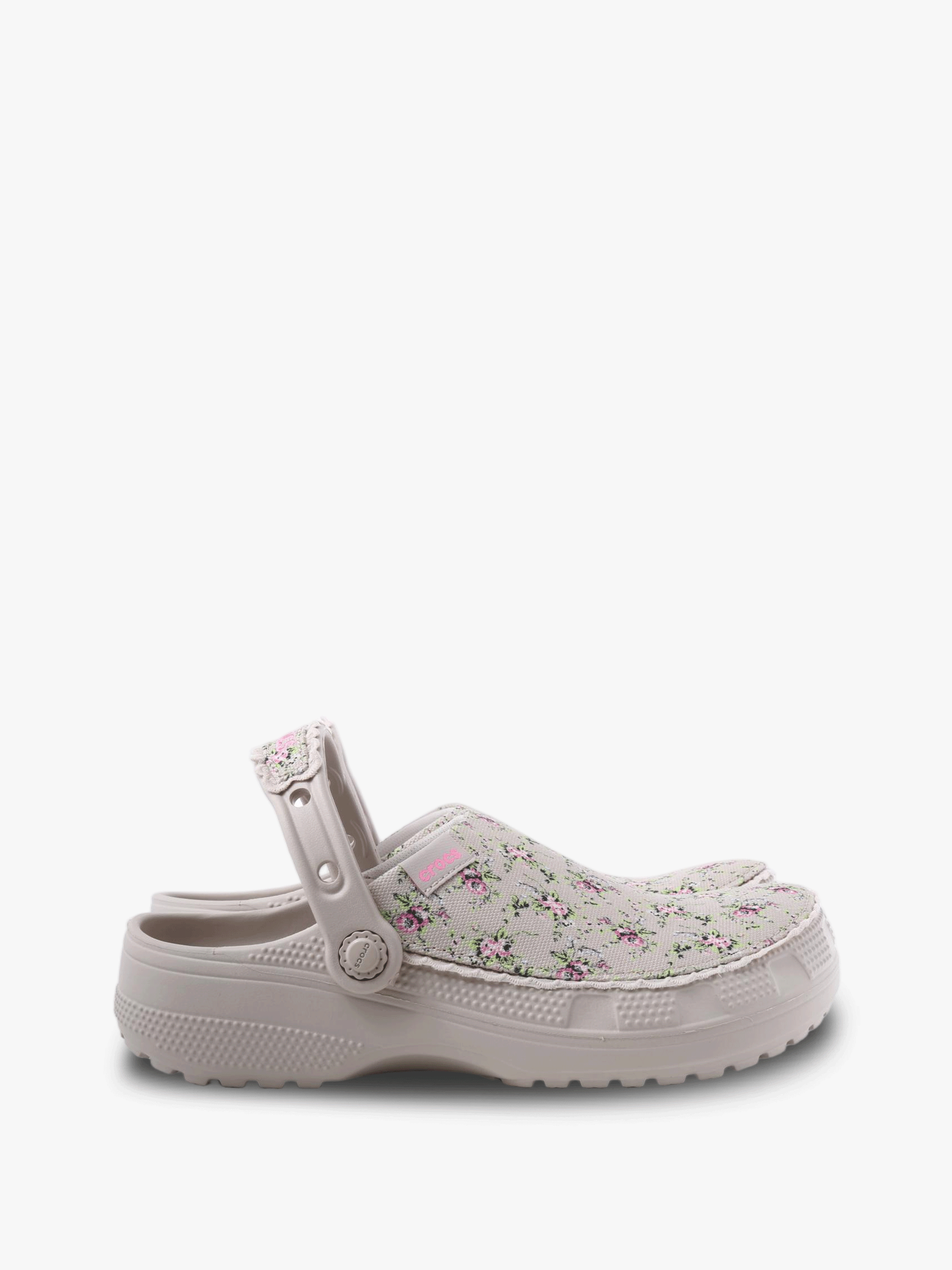Tan shoes, side view