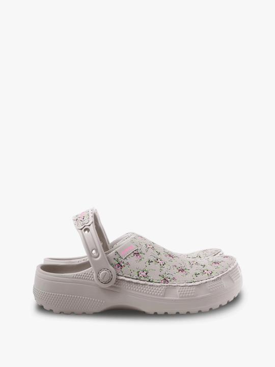 Tan shoes, side view
