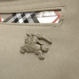 Close up of tan bag, showing texture of the polyester fabric
