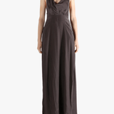 Purple dresses worn by a person, showing the dresses' fit