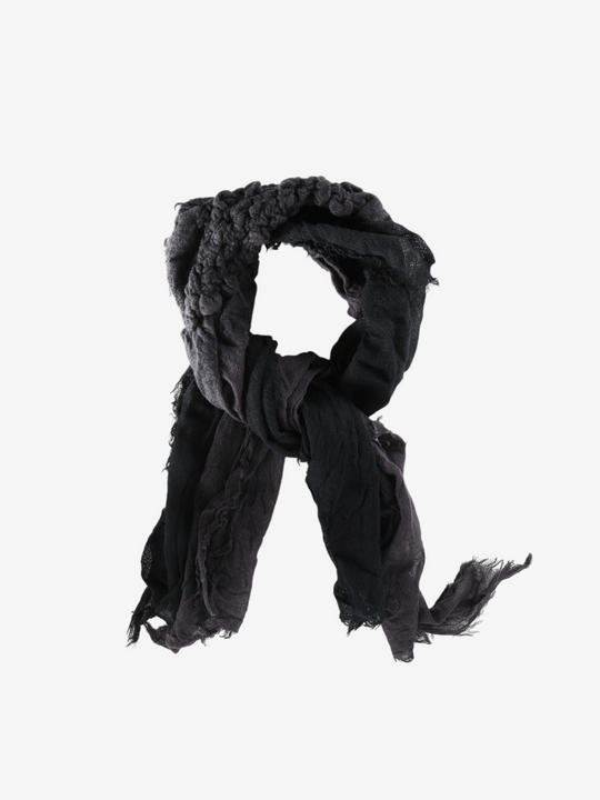 Black scarf, front view
