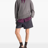 Grey sweater, full body view