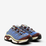 Blue sneakers, side view