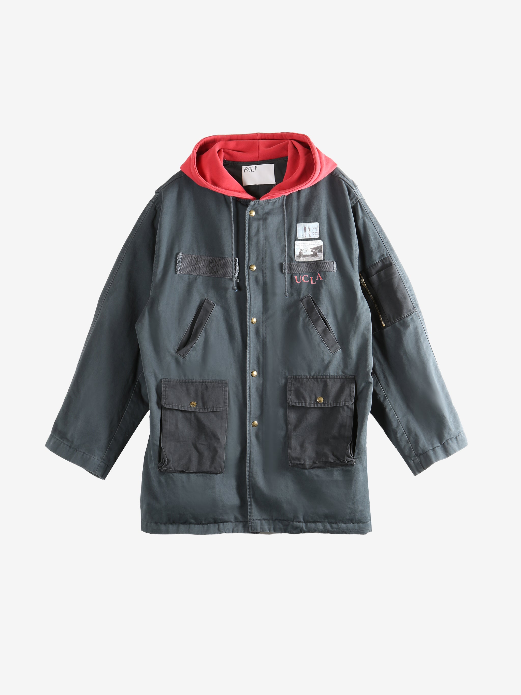 Gray jacket,front view