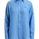 Blue shirt, front view