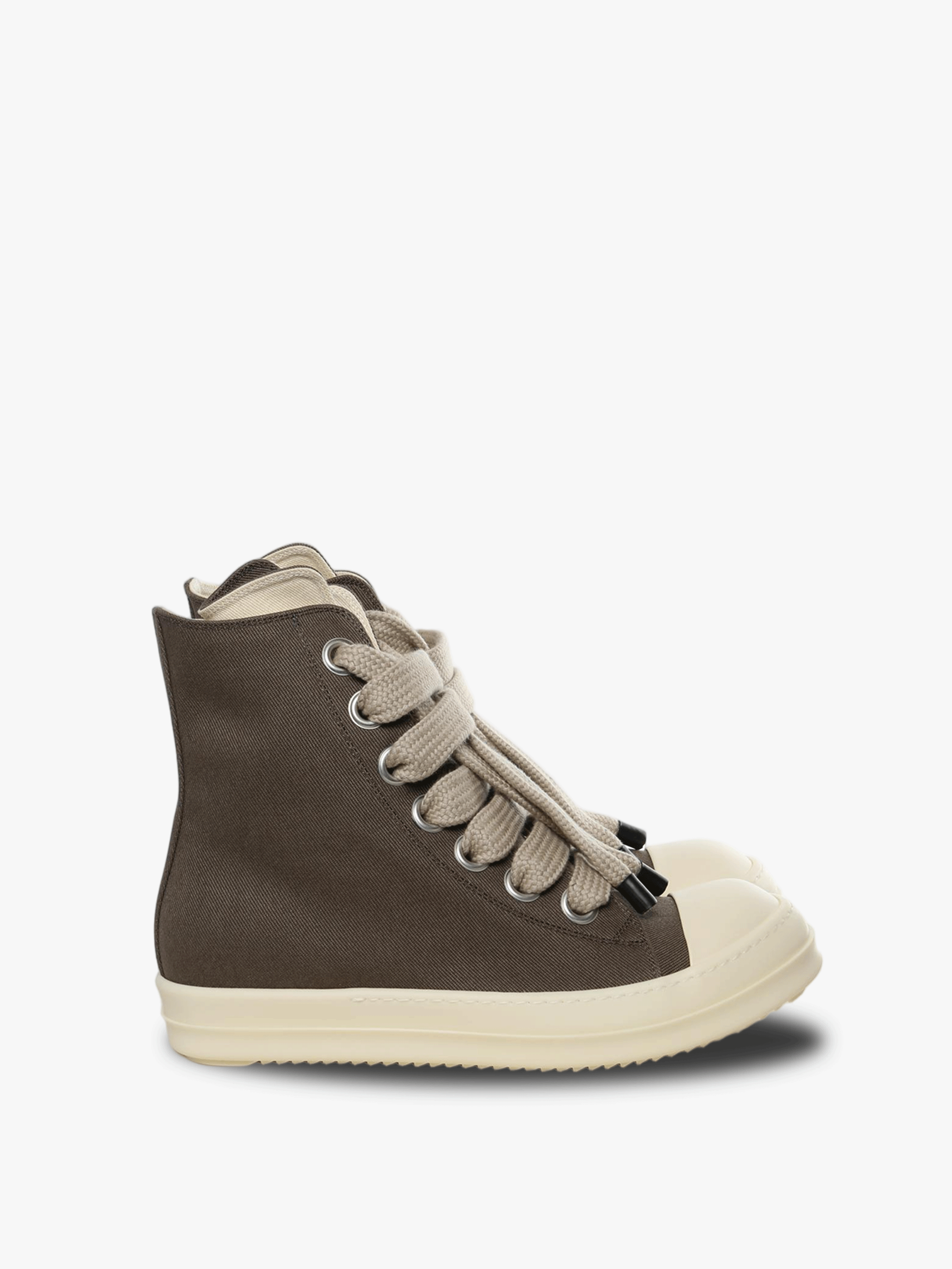 Brown sneakers, front view