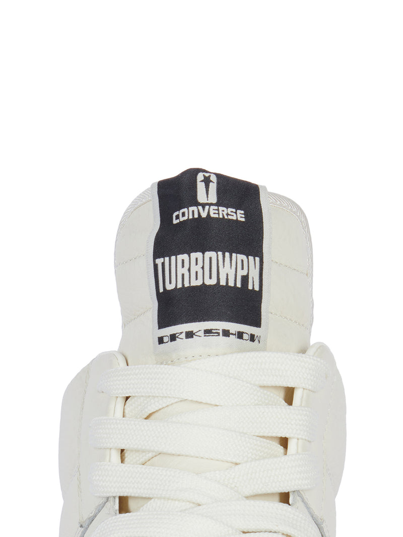 RICK OWENS DRKSHDW X CONVERSE - Leather Mid Turbowpn Sneaker