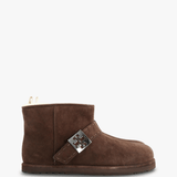 Brown boots, front view