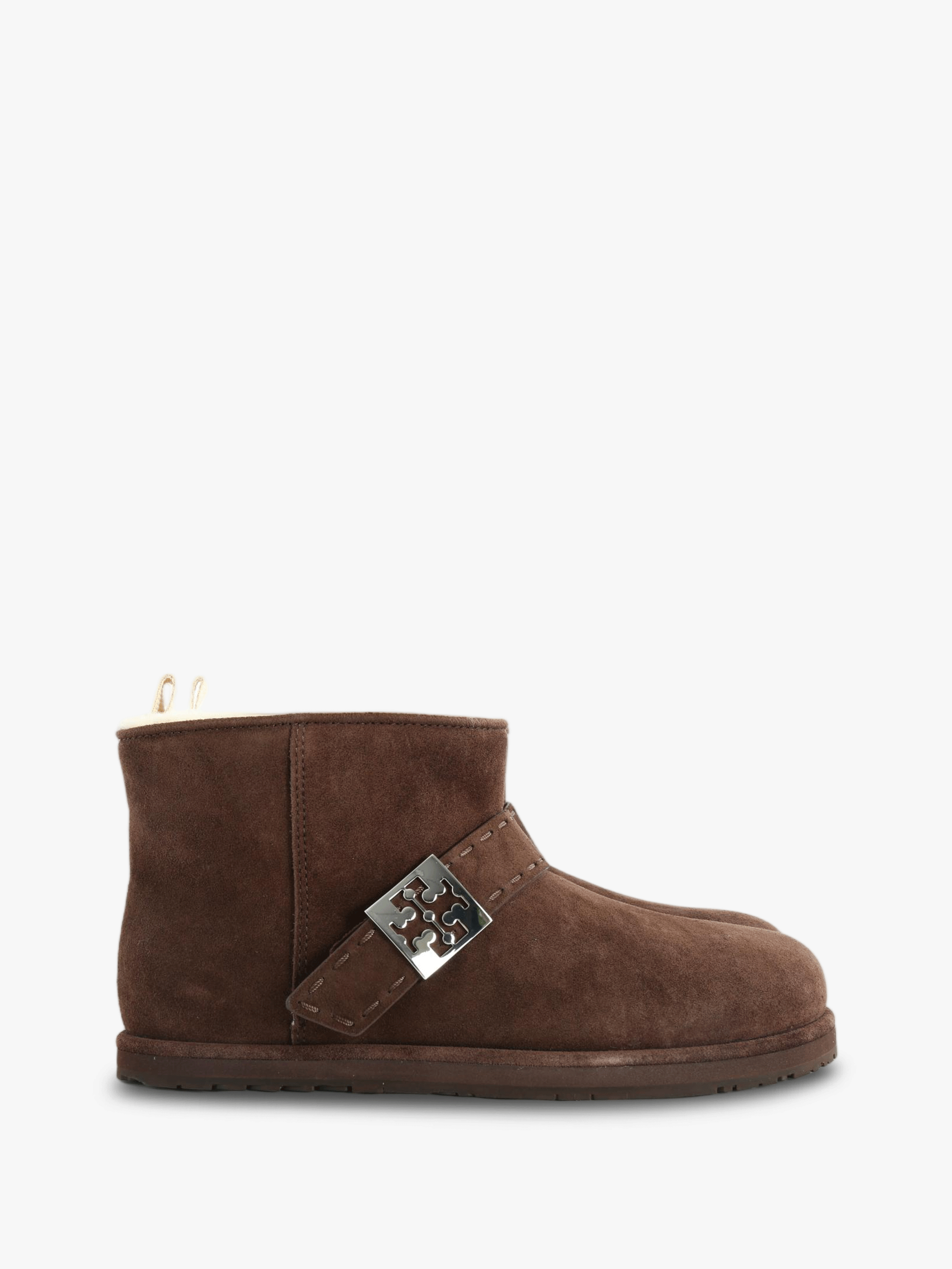 Brown boots, front view