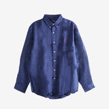 Navy shirt, front view