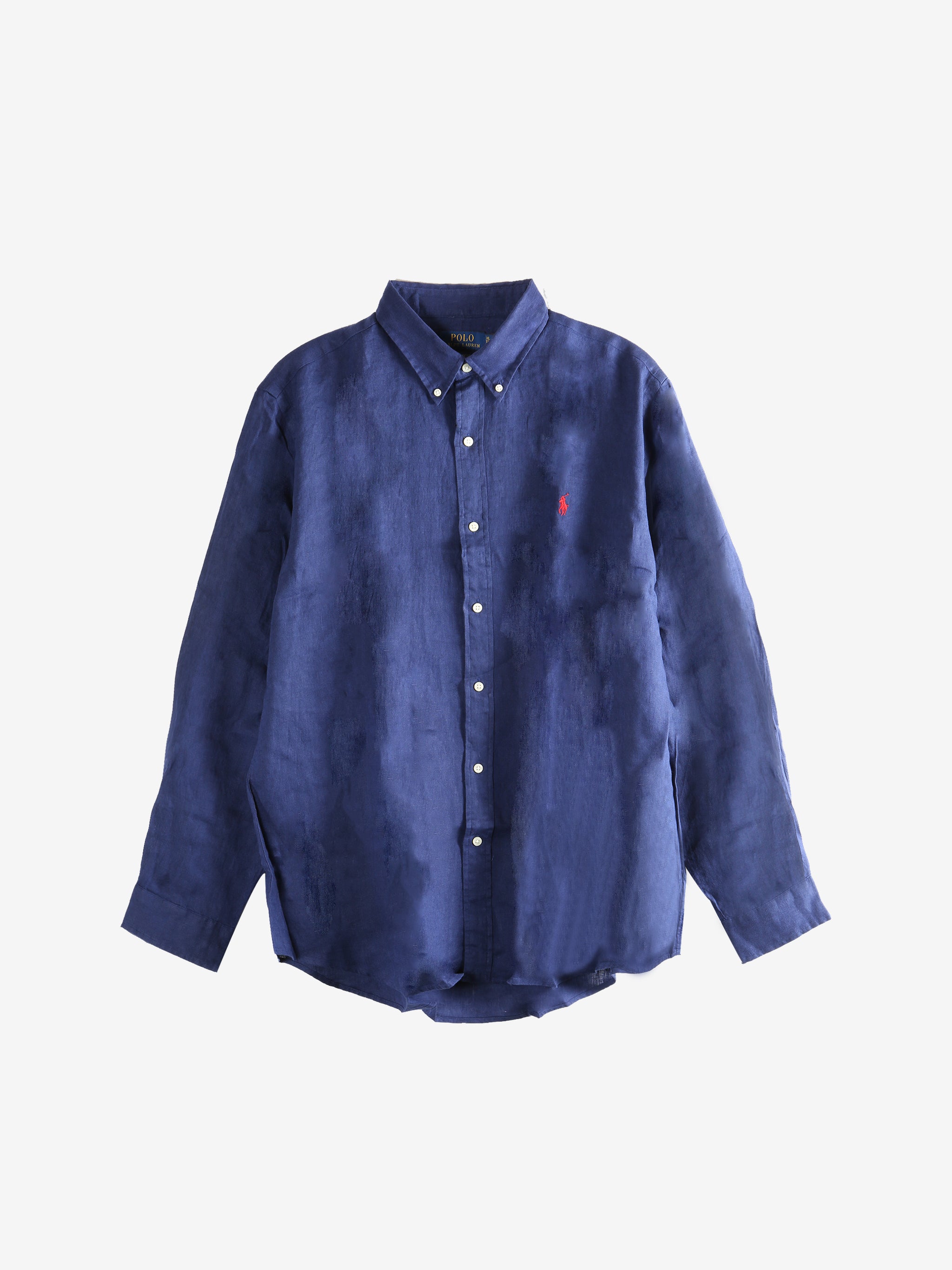 Navy shirt, front view