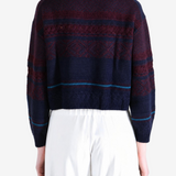 Y'S - Women Tyrolean Jacquard Cardigan