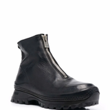 Black boots, front view