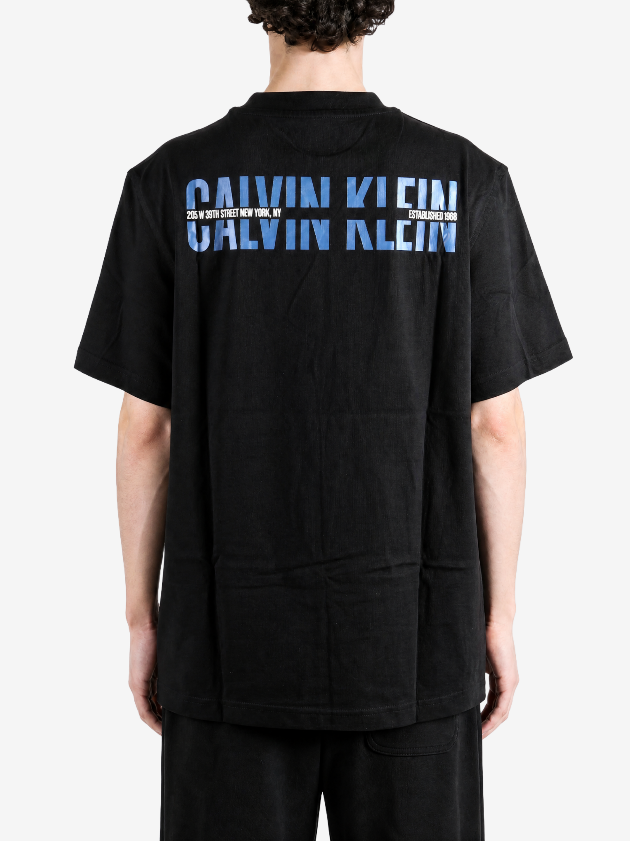 Black t-shirt, front view