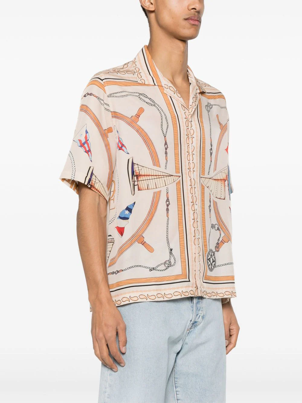 RHUDE Men Nautica Silk Shirt
