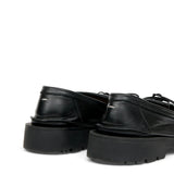 Black shoes, back view