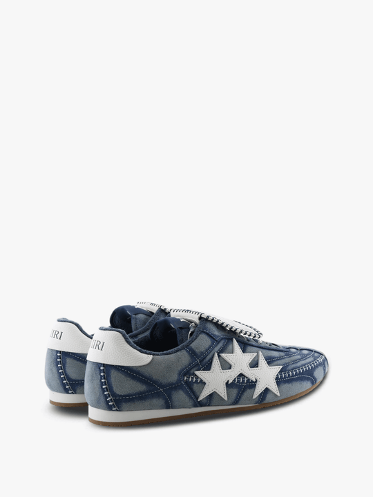 Navy shoes, back view