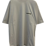 grey t-shirt, front view