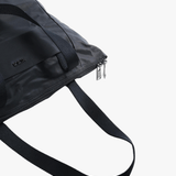Close up of black bag, showing texture of the Nylon fabric