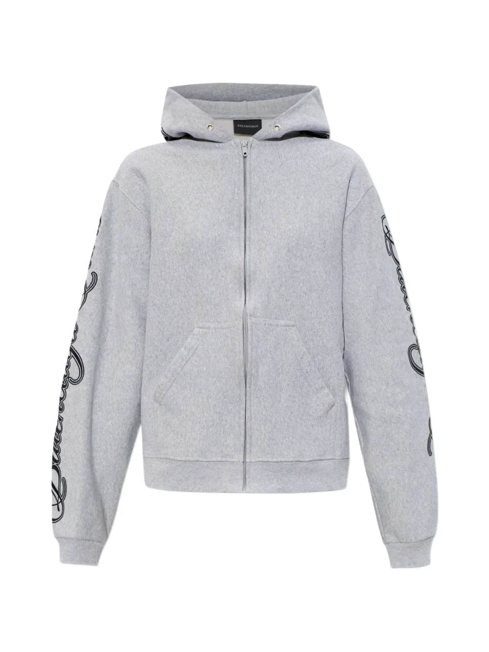 Grey sweats-hoodies, front view