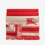 Red scarves, front view