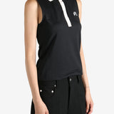 Black shirts worn by a person, showing the shirts fit