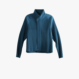 Blue jacket, front view