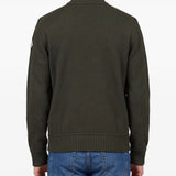 Green knitwear, full body view