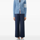 Blue knitwear, full body view