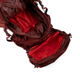 Burgundy bag, front view