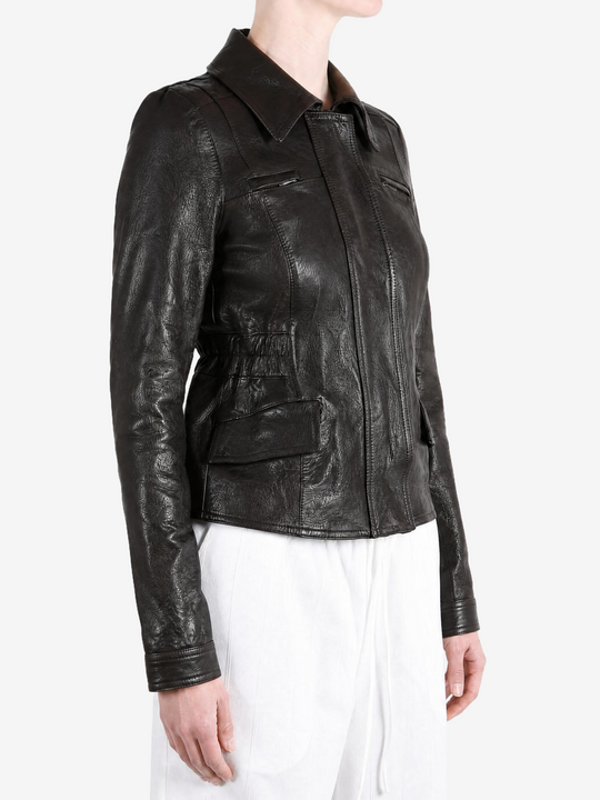 Black jacket, front view