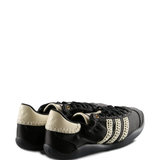 Black sneakers, back view