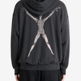 Black hoodie, full body view