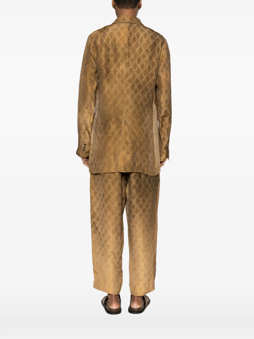 Brown jacket,full body view