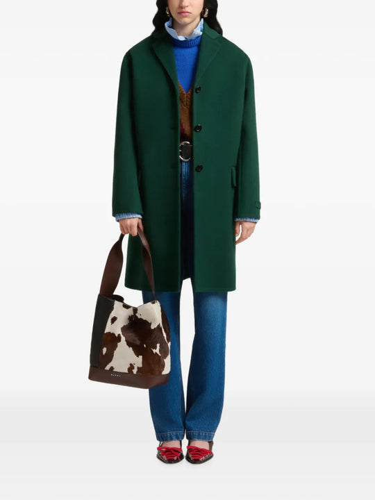 Brown bag, full body view