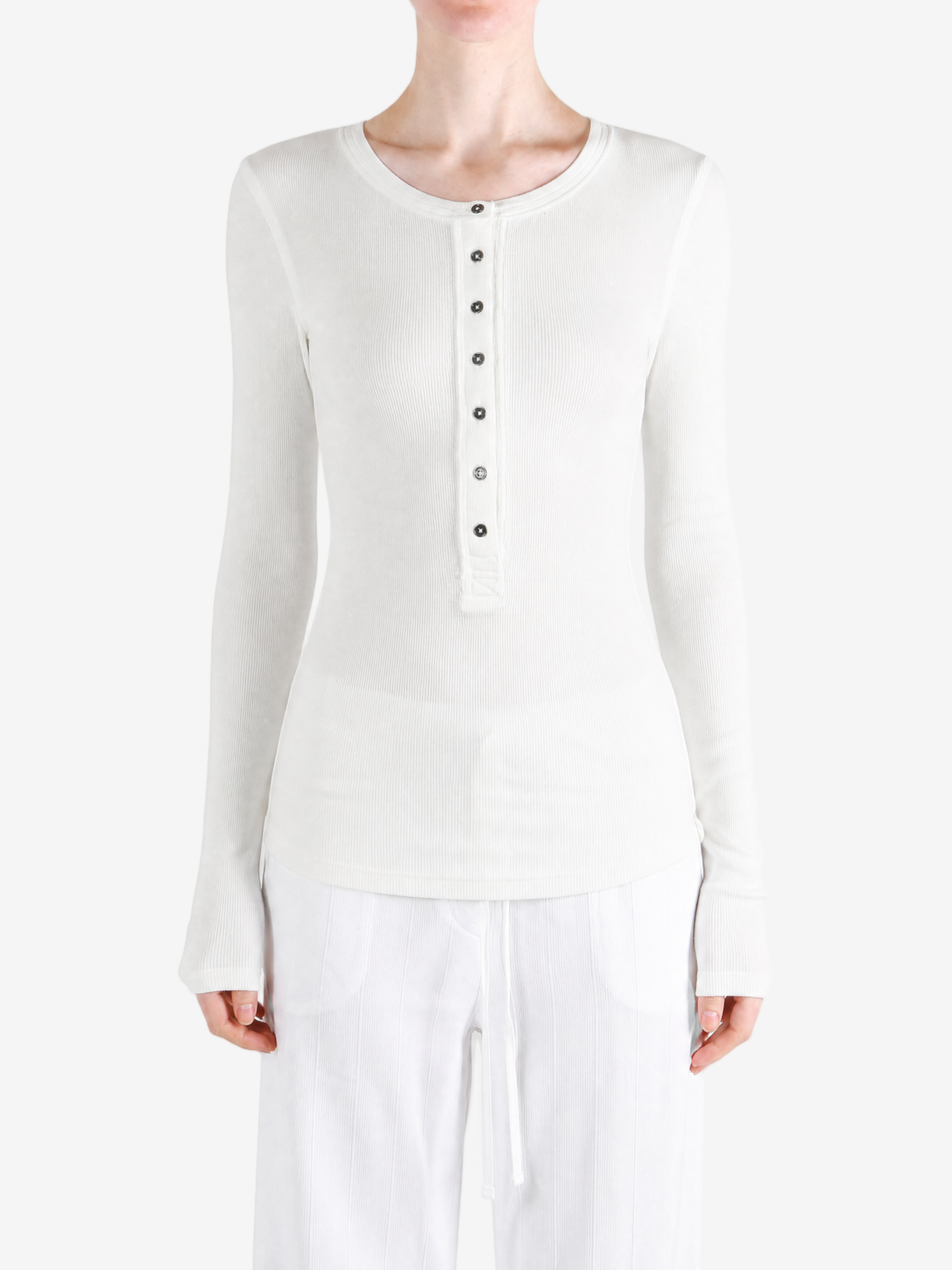 White shirt, full body view
