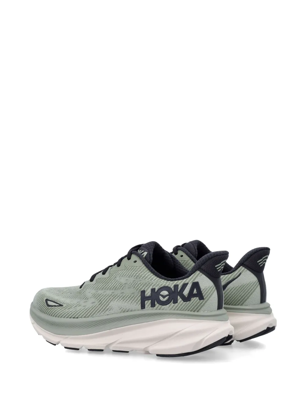 Green shoes, side view