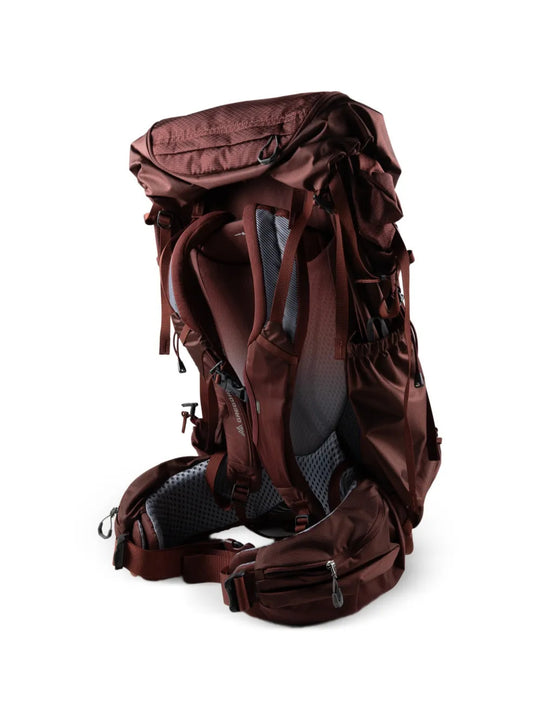 Burgundy bag, front view
