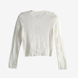 White knitwear, front view