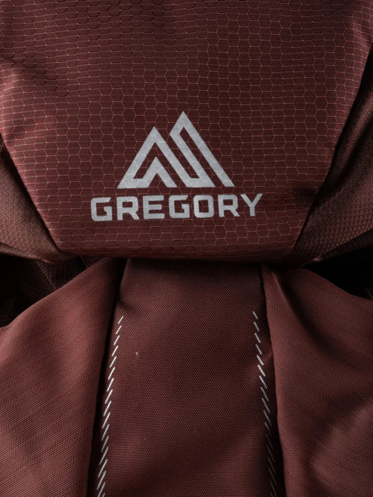 Close up of Burgundy bag, showing detail