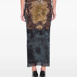 Black skirt worn by a person, showing the skirt fit