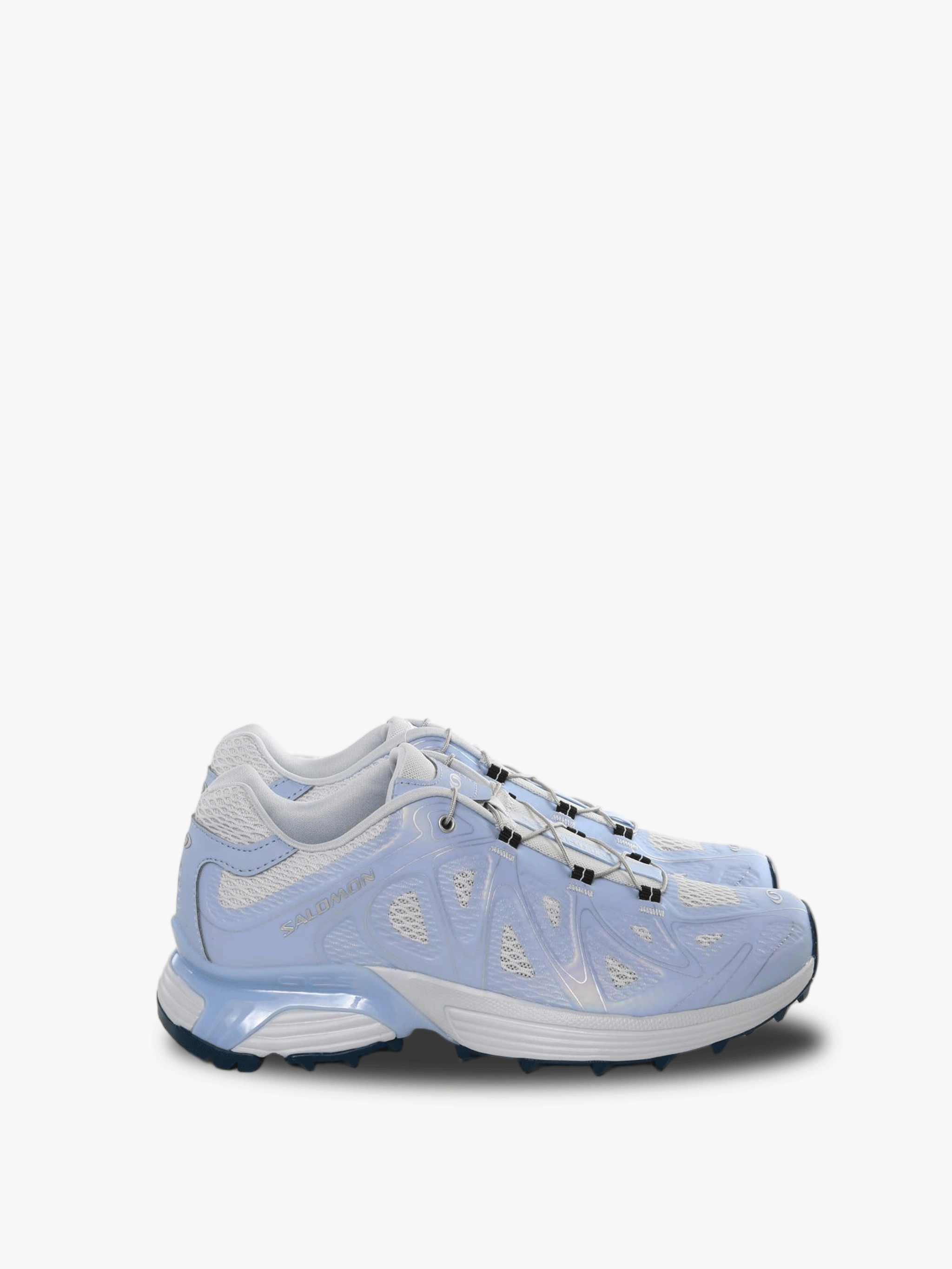 Blue sneakers, front view