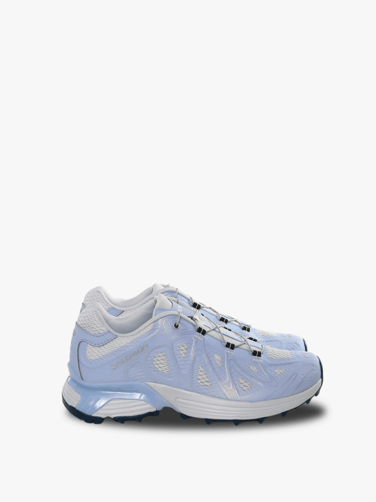 Blue sneakers, front view