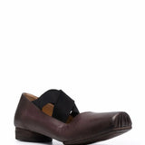 Brown shoes, front view