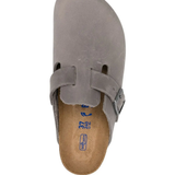 Grey sandals,front view